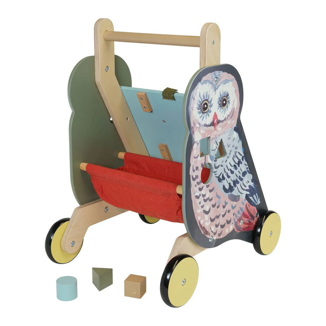 Wildwoods Owl Push-Cart - Push & Pull Toys - Manhattan Toy