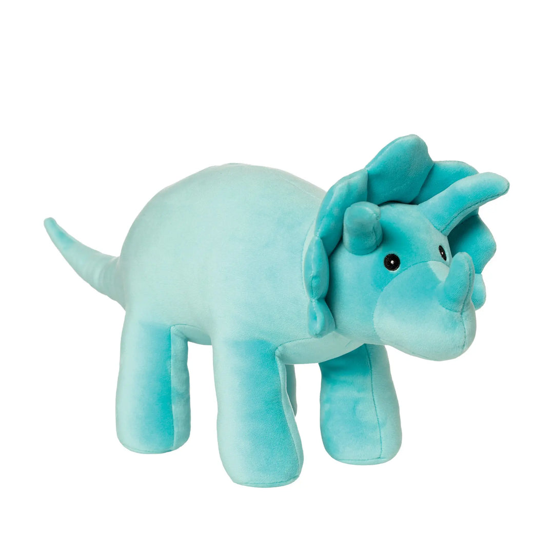 Velveteen Dino Spike Triceratops - Stuffed Animal - Manhattan Toy