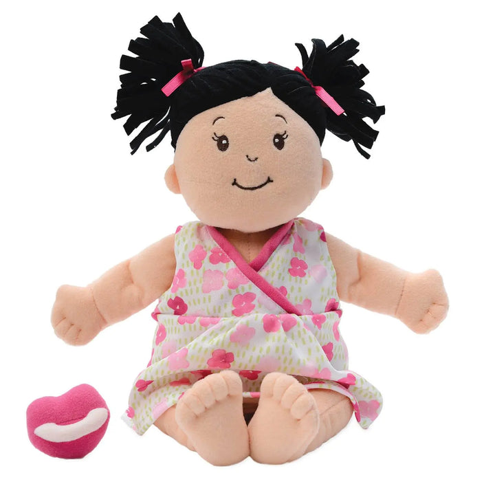Baby Stella Peach Doll with Black Hair - Baby Stella - Manhattan Toy