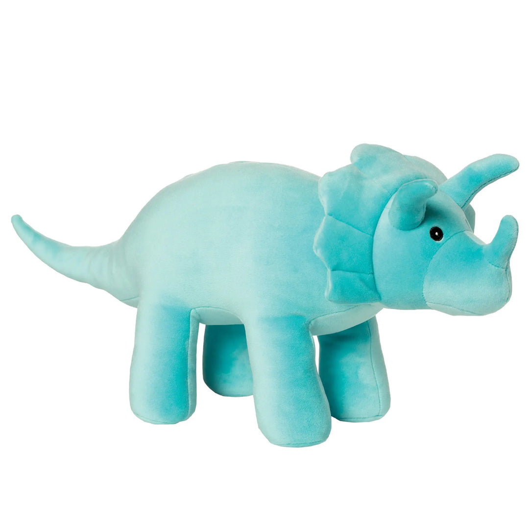 Velveteen Dino Spike Triceratops - Stuffed Animal - Manhattan Toy