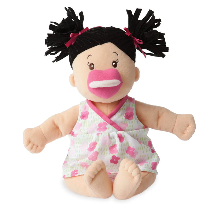 Baby Stella Peach Doll with Black Hair - Baby Stella - Manhattan Toy