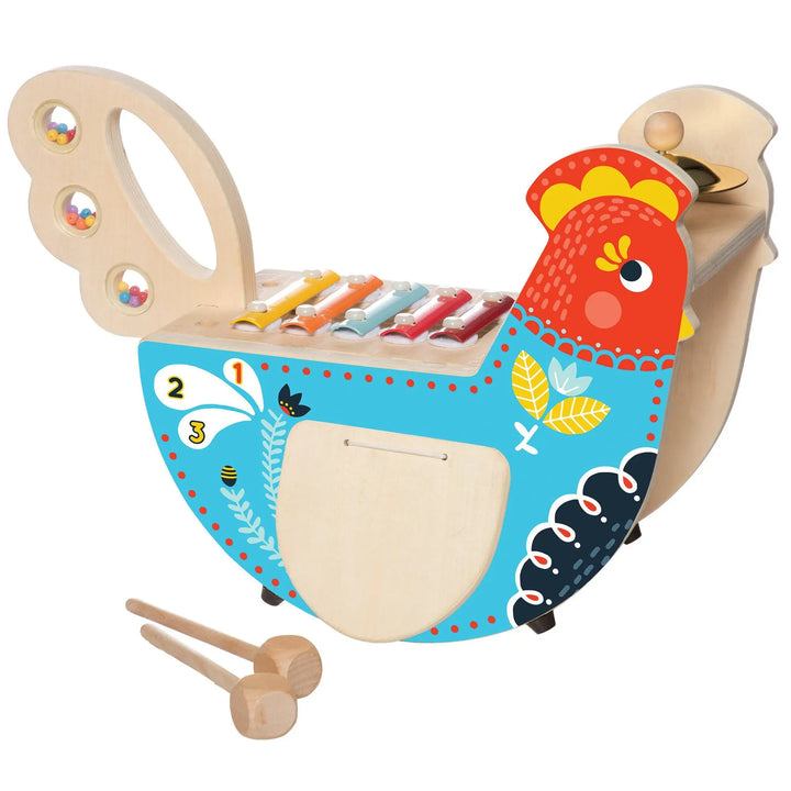 Musical Chicken - Wood Toys - Manhattan Toy