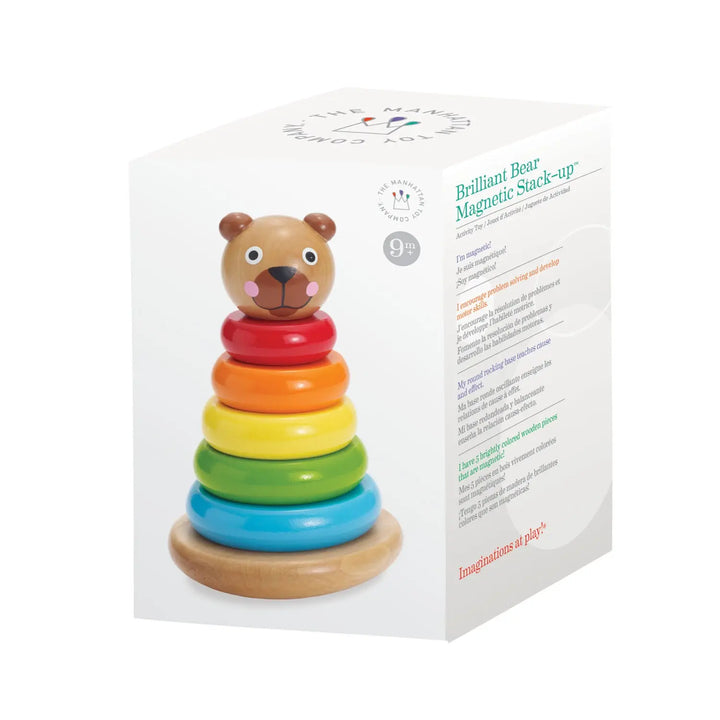 Brilliant Bear Magnetic Stack-up - Wood Toys - Manhattan Toy